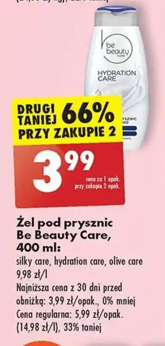 Biedronka Żel pod prysznic Be Beauty Care, 400 ml oferta