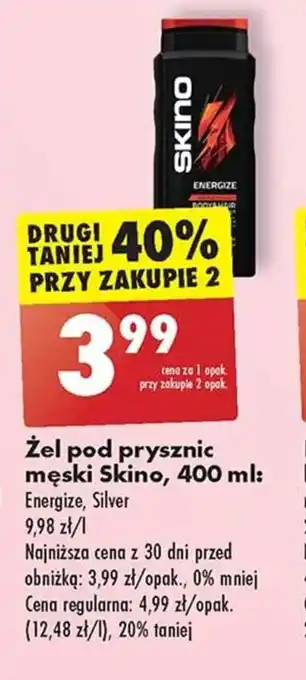 Biedronka Żel pod prysznic męski Skino, 400 ml oferta