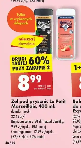 Biedronka Żel pod prysznic Le Petit Marseillais, 400 ml oferta