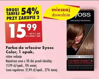 Biedronka Farba do włosów Syoss Color, 1 opak. oferta