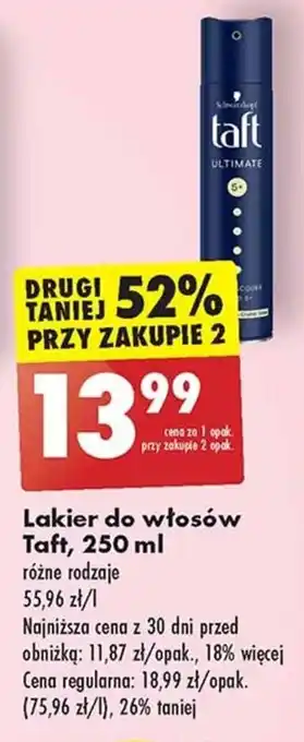 Biedronka Lakier do włosów Taft, 250 ml oferta