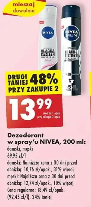 Biedronka Dezodorant w spray'u NIVEA, 200 ml oferta