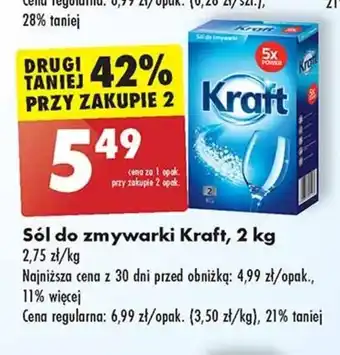 Biedronka Sól do zmywarki Kraft, 2 kg oferta