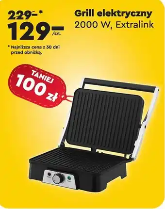 Biedronka Grill elektryczny 2000 W, Extralink oferta
