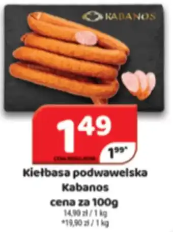 Delfin Kiełbasa podwawelska Kabanos 100g oferta