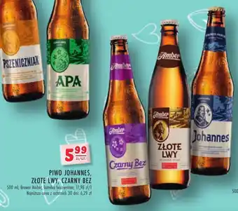 Stokrotka PIWO JOHANNES, ZŁOTE LWY, CZARNY BEZ 500ml oferta