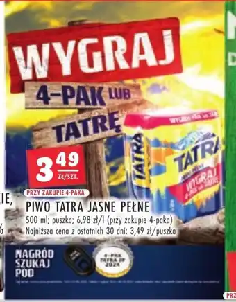 Stokrotka Piwo tatra jasne pełne 500ml oferta