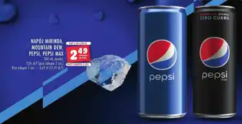 Stokrotka NAPÓJ MIRINDA, MOUNTAIN DEW, PEPSI, PEPSI MAX 2 330ml oferta