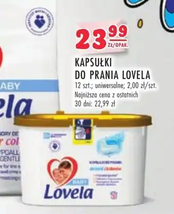 Stokrotka KAPSUŁKI DO PRANIA LOVELA 12szt. oferta