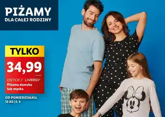 Lidl esmara LIVERGY Piżama damska lub męska oferta