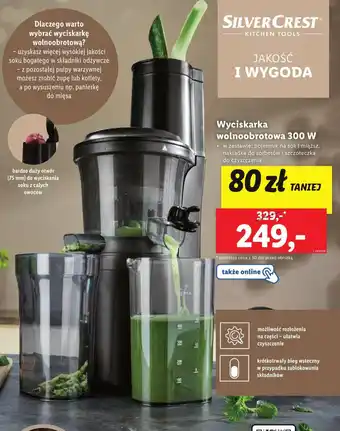 Lidl SILVERCREST Wyciskarka wolnoobrotowa 300 W oferta