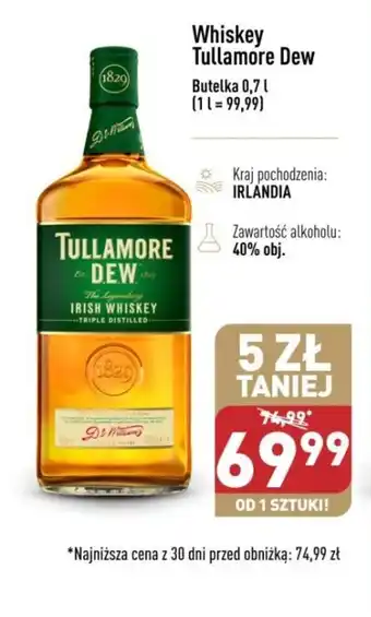 ALDI Whiskey Tullamore Dew 0,7l oferta
