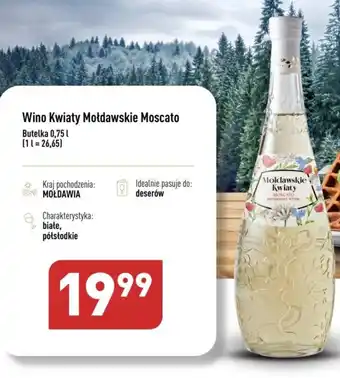 Wino Kwiaty Mołdawskie Moscato 0,75l