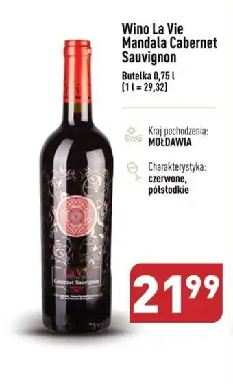 ALDI Wino La Vie Mandala Cabernet Sauvignon 0,75l oferta