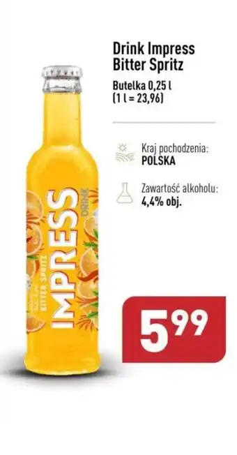 Drink Impress Bitter Spritz Butelka 0,25 l