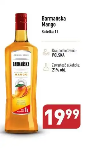 ALDI Barmańska Mango Butelka 1l oferta