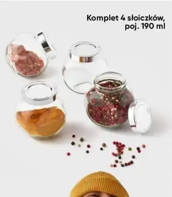 Pepco Komplet 4 słoiczków poj. 190 ml oferta