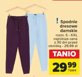 Carrefour Market Spodnie dresowe damskie oferta
