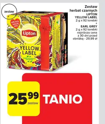 Carrefour Zestaw herbat Lipton oferta