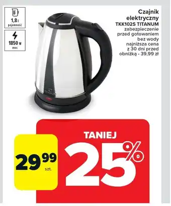 Carrefour Czajnik elektryczny Titanum oferta