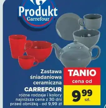 Carrefour Market Zastawa śniadaniowa ceramiczna oferta