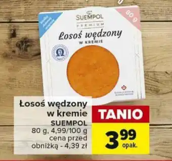 Carrefour Łosoś wędzony w kremie SUEMPOL 80g oferta