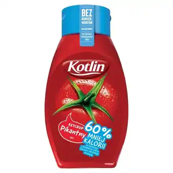 Auchan Kotlin Ketchup pikantny 60% mniej kalorii 450 g oferta