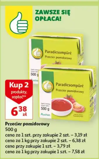 Auchan Przecier pomidorowy oferta