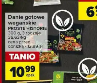 Carrefour Danie gotowe wegańskie PROSTE HISTORIE 300 g oferta
