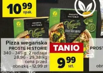 Carrefour Pizza wegańska PROSTE HISTORIE 340-345g oferta