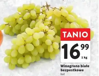 Intermarche Winogrono białe bezpestkowe 1 kg oferta