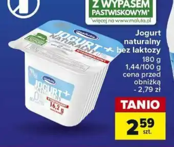 Carrefour Jogurt naturalny bez laktozy 180g oferta