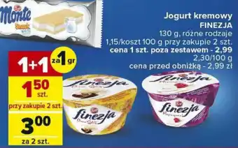 Carrefour Jogurt kremowy FINEZJA 130g oferta