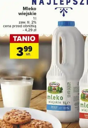 Carrefour Mleko wiejskie 1l oferta
