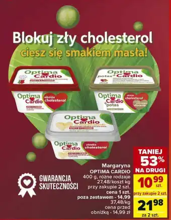 Carrefour Margaryna OPTIMA CARDIO 400 g oferta