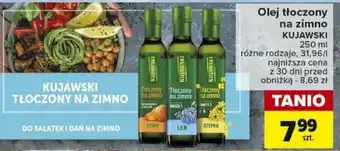 Carrefour Olej tłoczony na zimno KUJAWSKI 250 ml oferta