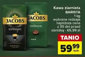 Carrefour Kawa ziarnista BARISTA 1 kg oferta