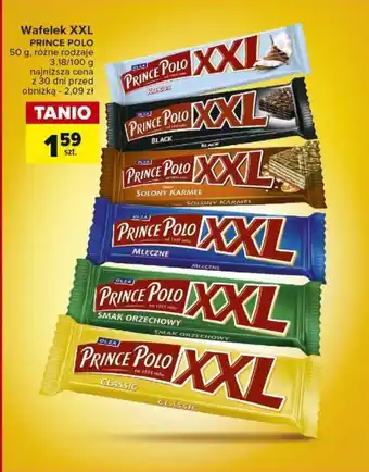 Carrefour Wafelek XXL PRINCE POLO 50 g oferta