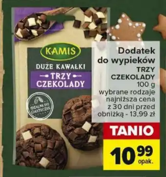 Carrefour Dodatek do wypieków TRZY CZEKOLADY 100 g oferta
