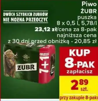 Carrefour Piwo ŻUBR 0,5l oferta