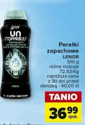Carrefour Perełki zapachowe LENOR 510g oferta