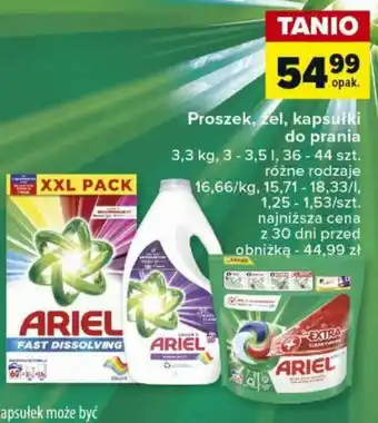 Carrefour Proszek, zel, kapsułki do prania 3,3 kg, 3-3,5l, 36 - 44 szt. oferta