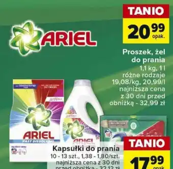 Carrefour Proszek, żel do prania 1,1kg, 1l oferta