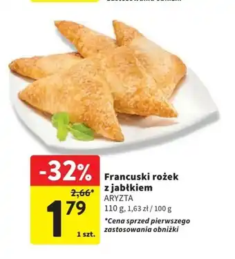 Intermarche Francuski rożek z jabłkiem 110 g oferta