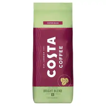 Selgros COSTA COFFEE Bright Blend Medium Roast Kawa ziarnista palona 1 kg oferta