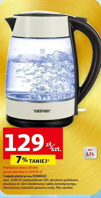 Auchan Czajnik elektryczny Zelmer oferta