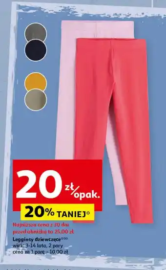 Auchan Legginsy dziewczęce To ta! oferta