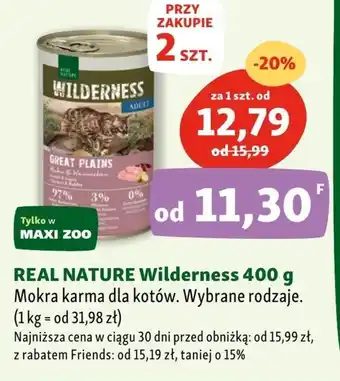 Maxi Zoo Mokra karma dla kota Real Nature oferta