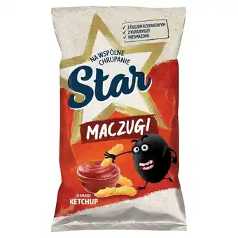 Auchan Star Maczugi Chrupki kukurydziane o smaku ketchup 80 g oferta