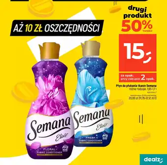 Dealz Płyn do płukania tkanin Semana 1,65-1,7 l oferta